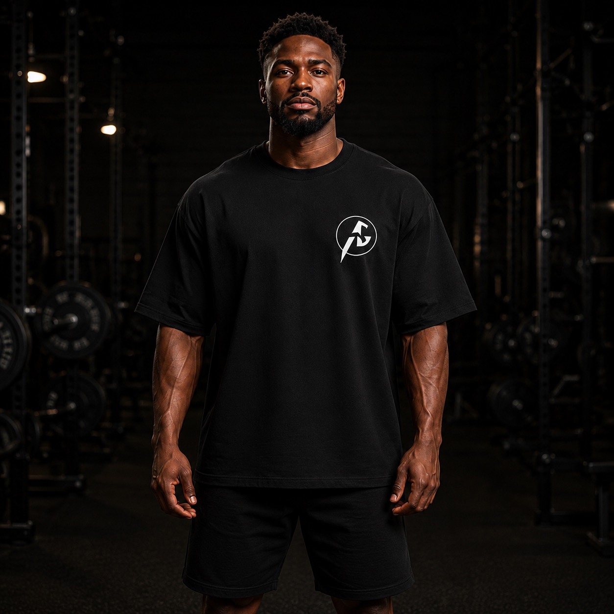Male athlete wearing Afrinetics Basic t-shirt